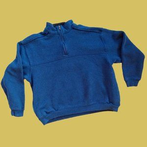 Blue Golf Quarter-zip Sweater